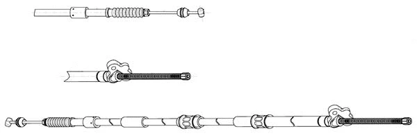 Cable Pull, parking brake (TO02184)