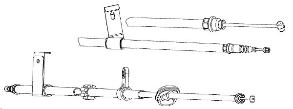 Cable Pull, parking brake (AR02143)