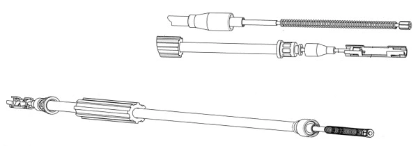 Cable Pull, parking brake (AU02173)