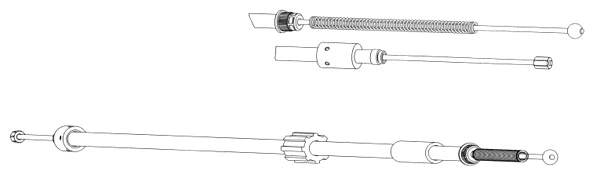 Cable Pull, parking brake (CT02144)