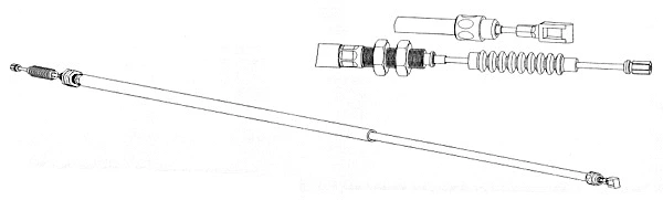Cable Pull, parking brake (CT02121)