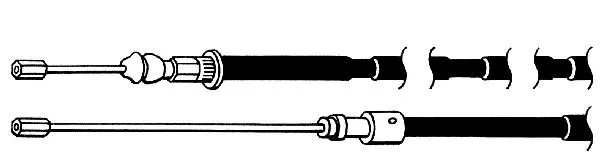 Cable Pull, parking brake (PU02167)