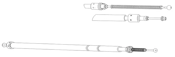 Cable Pull, parking brake (CT02151)