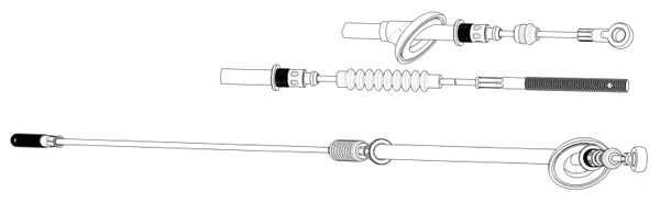 Cable Pull, parking brake (DM02175)
