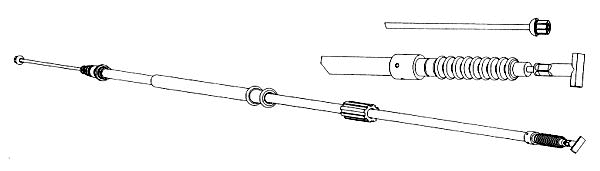 Cable Pull, parking brake (FA02159)
