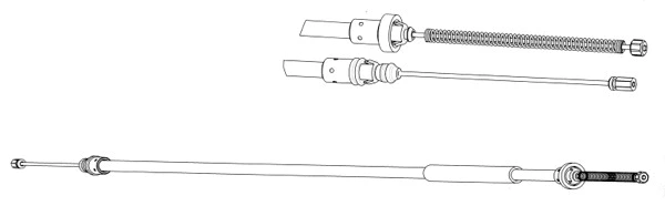 Cable Pull, parking brake (CT02142)