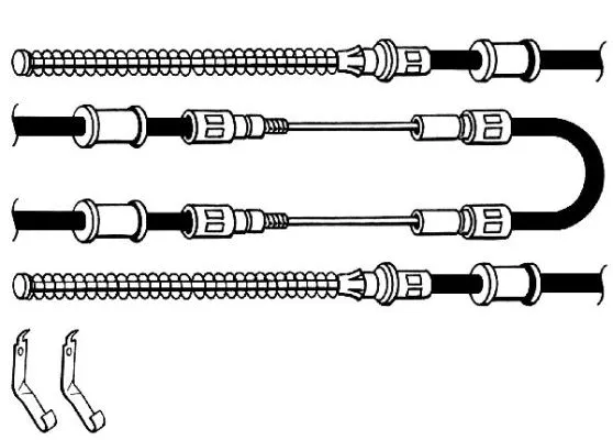 Cable Pull, parking brake (FO02183)