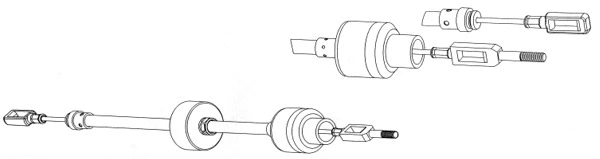 Cable Pull, clutch control (CT01124)