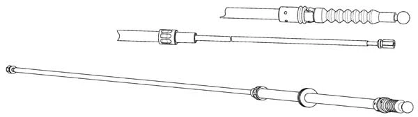 Cable Pull, parking brake (VW02202)