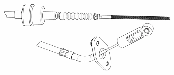 Cable Pull, clutch control (FA01228)