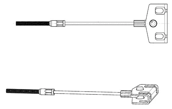 Cable Pull, parking brake (NI02187)