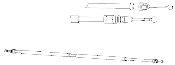 Cable Pull, parking brake (RT02292)