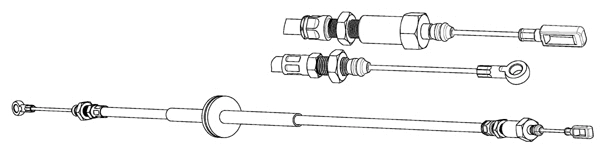 Cable Pull, parking brake (FA02296)