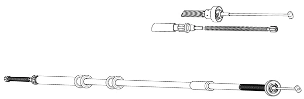 Cable Pull, parking brake (FA02291)