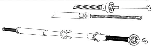 Cable Pull, parking brake (FA02287)