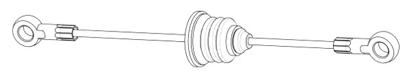 Cable Pull, parking brake (DM02159)