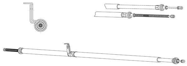 Cable Pull, parking brake (NI02186)