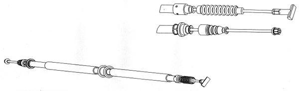 Cable Pull, parking brake (FA02255)