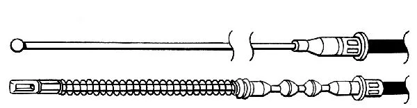 Cable Pull, parking brake (OP02158)