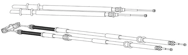 Cable Pull, parking brake (OP02223)