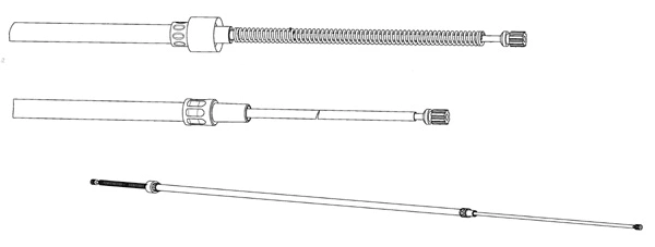 Cable Pull, parking brake (VW02213)