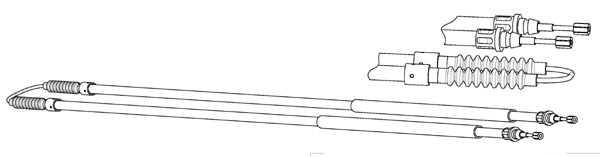 Cable Pull, parking brake (CT02198)