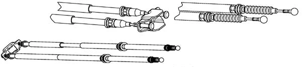 Cable Pull, parking brake (OP02221)