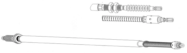 Cable Pull, parking brake (CT02140)