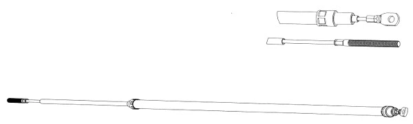 Cable Pull, parking brake (BW02120)