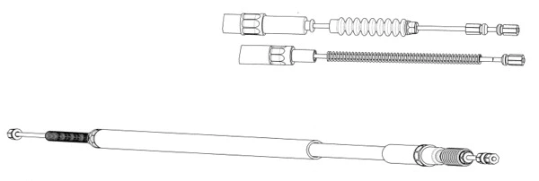 Cable Pull, parking brake (DM02176)