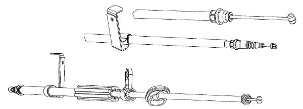 Cable Pull, parking brake (AR02142)
