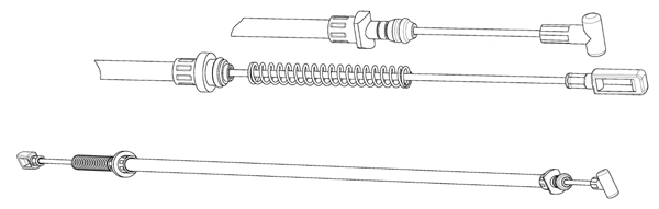 Cable Pull, parking brake (FA02302)