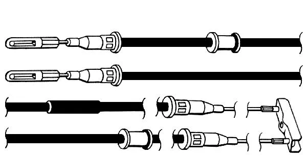 Cable Pull, parking brake (OP02146)