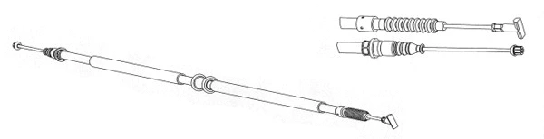 Cable Pull, parking brake (FA02256)