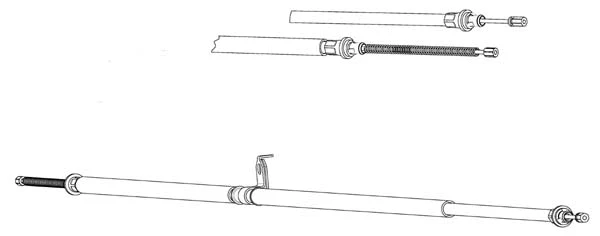 Cable Pull, parking brake (NI02181)