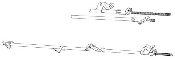 Cable Pull, parking brake (TO02209)