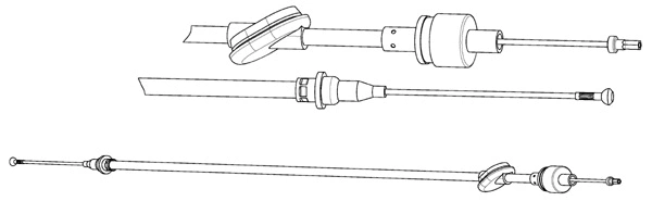 Cable Pull, clutch control (FO01153)