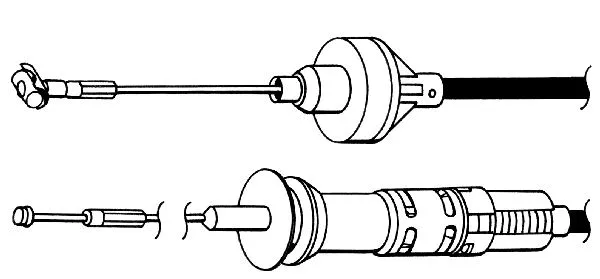 Cable Pull, clutch control (VW01159)