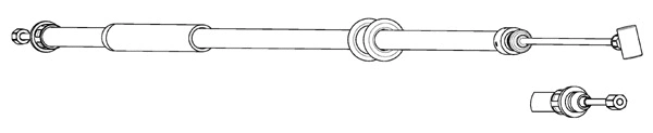Cable Pull, parking brake (CT02189)