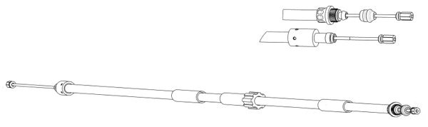 Cable Pull, parking brake (CT02157)