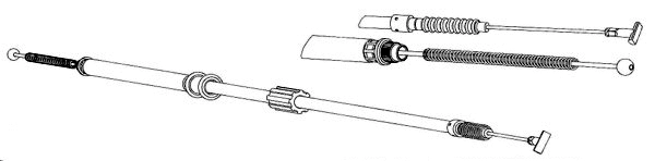 Cable Pull, parking brake (AR02130)
