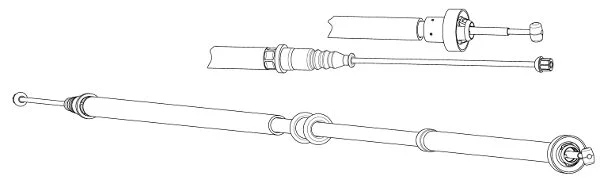 Cable Pull, parking brake (FA02284)