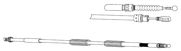 Cable Pull, parking brake (AU02171)