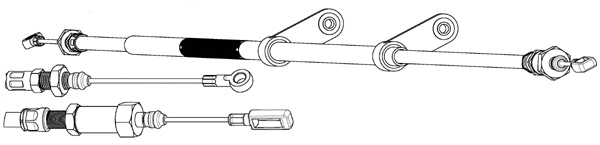 Cable Pull, parking brake (CT02190)
