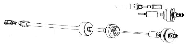 Cable Pull, clutch control (CT01140)