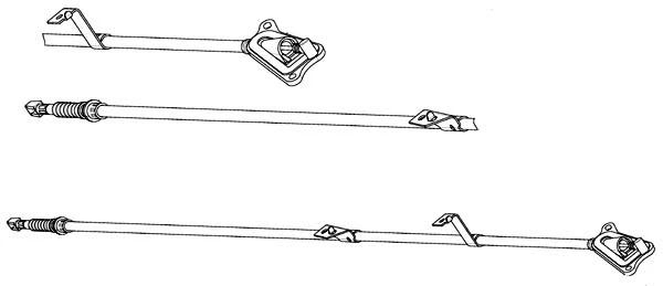 Cable Pull, parking brake (NI02175)
