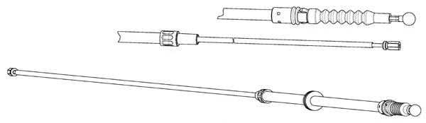 Cable Pull, parking brake (VW02203)