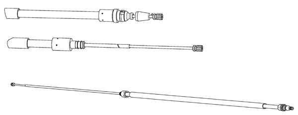 Cable Pull, parking brake (CT02201)