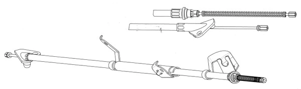 Cable Pull, parking brake (PU02219)