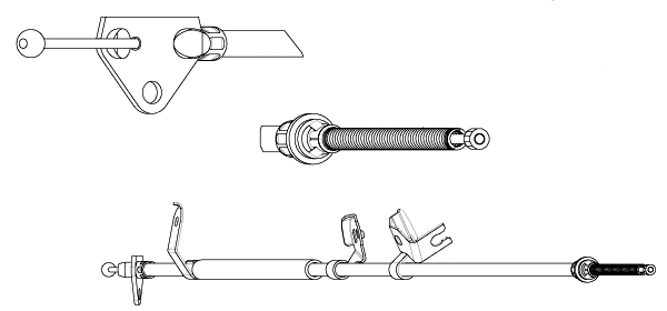 Cable Pull, parking brake (CT02206)